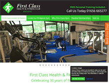 Tablet Screenshot of firstclassgym.co.uk